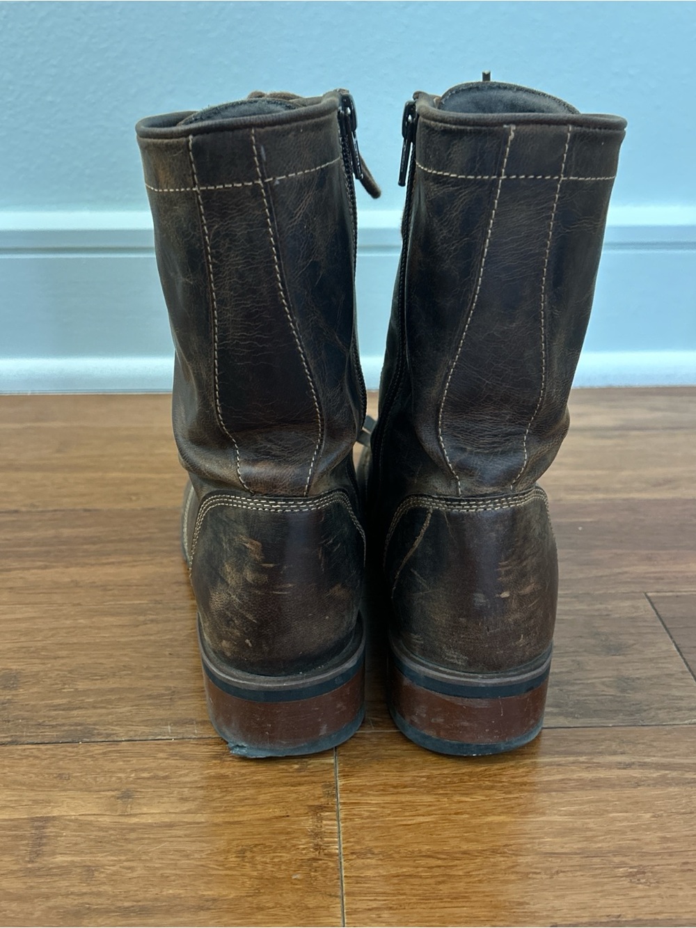 Women’s Laredo Brown Leather Lace-Up Boots - Picture 3 of 4